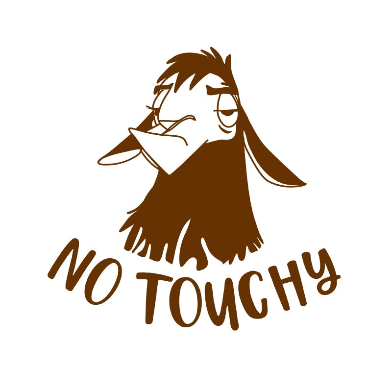 The Emperor's New Groove 'Llama Kuzco | No Touchy' Vinyl Car Sticker