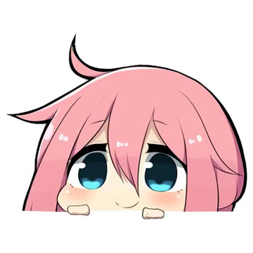 Laid-Back Camp 'Cute Nadeshiko Kagamihara'  Vinyl Car Peeker Sticker