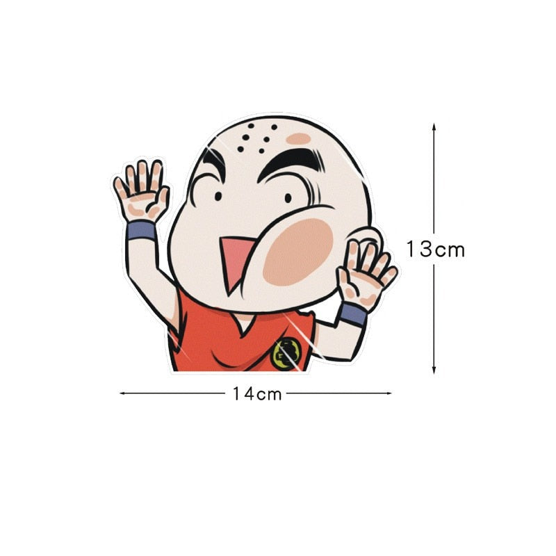 Dragon Ball Z 'Krillin | Pressed Face' Vinyl Car Sticker