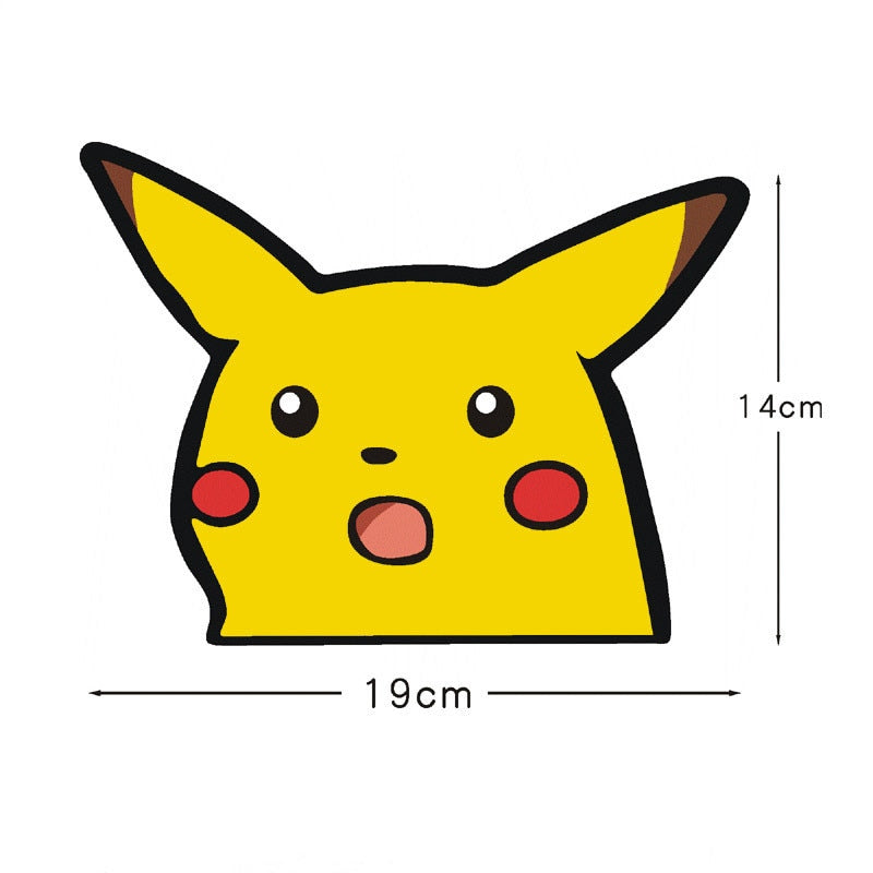 Pokemon 'Pikachu | Shocked' Vinyl Car Peeker Sticker