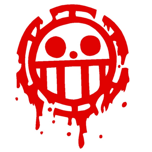 One Piece 'Heart Pirates | Melting' Vinyl Car Sticker