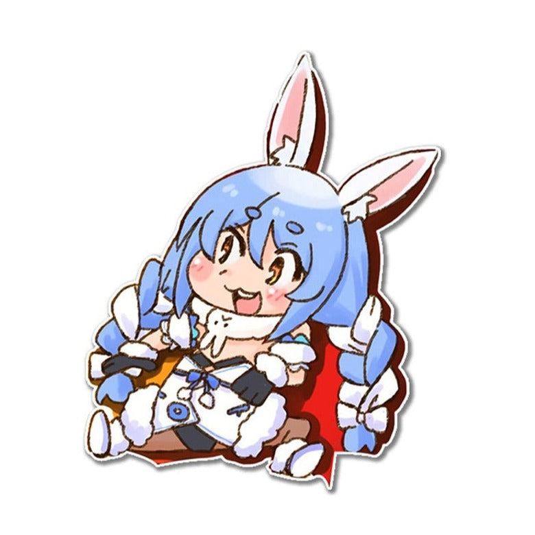 Virtual YouTuber 'Chibi Usada Pekora' Vinyl Car Sticker