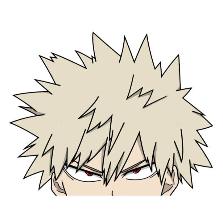 My Hero Academia 'Katsuki Bakugo | Angry' Vinyl Car Peeker Sticker