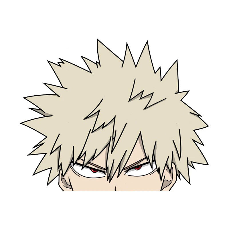 My Hero Academia 'Katsuki Bakugo | Angry' Vinyl Car Peeker Sticker