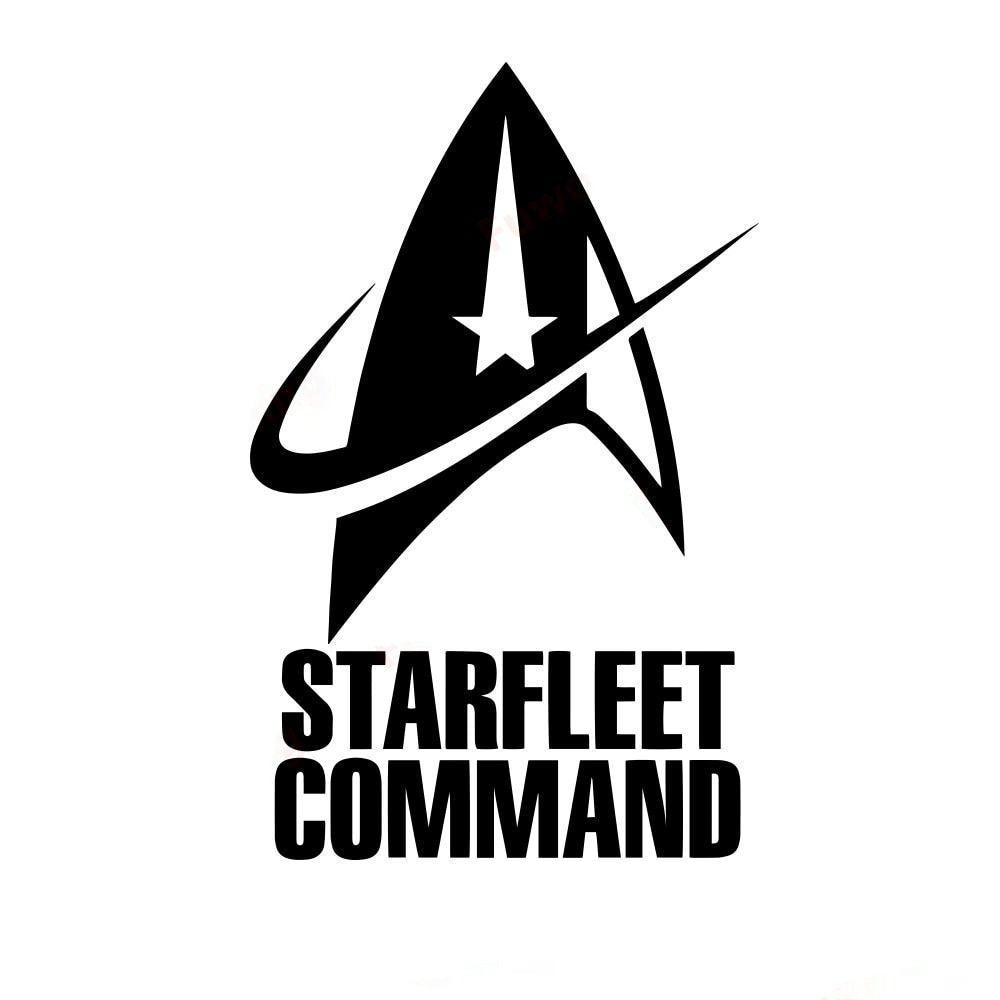 Star Trek 'Starfleet Command | Logo' Vinyl Car Sticker – Sticker Tuned