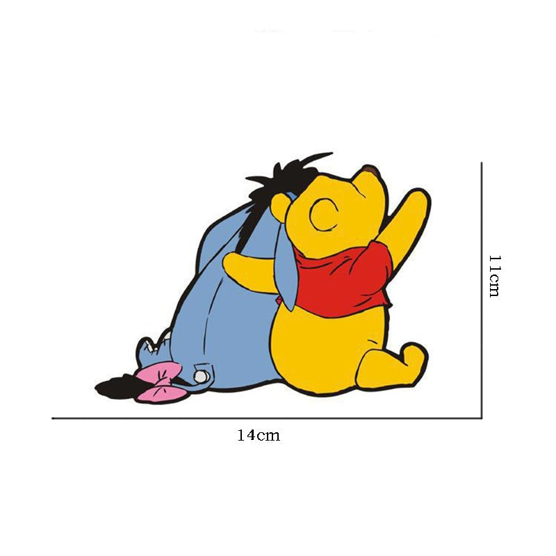 Winnie The Pooh 'Pooh And Eeyore | Sitting Backward' Vinyl Car Sticker