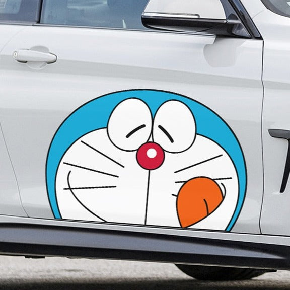 Doraemon 'Licking Lip | Left' Vinyl Car Sticker
