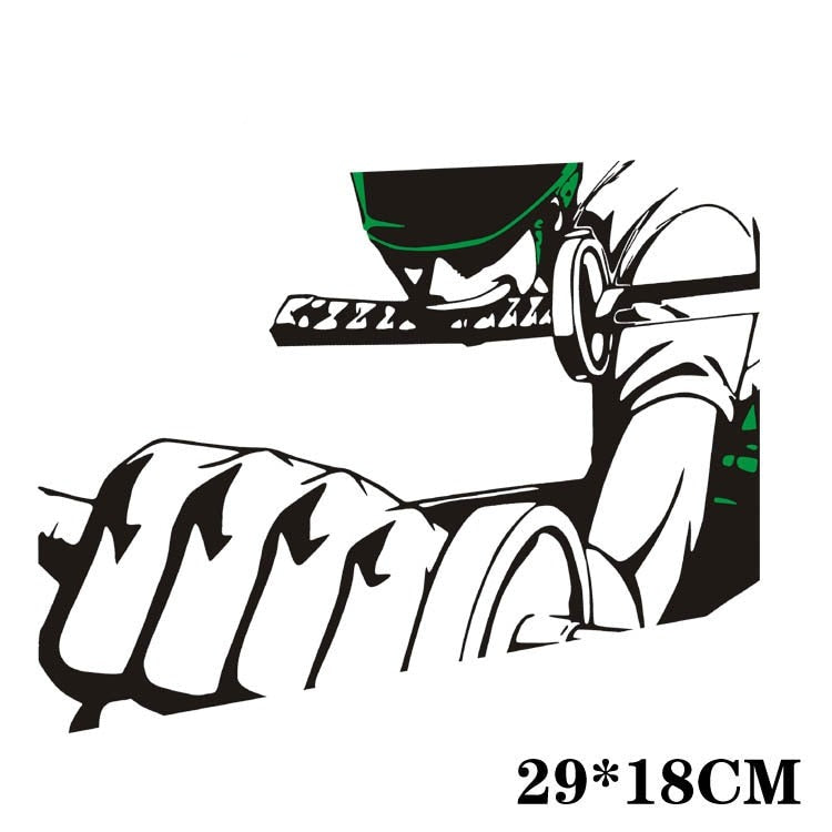 One Piece 'Zoro | Sword In Mouth' Vinyl Car Sticker