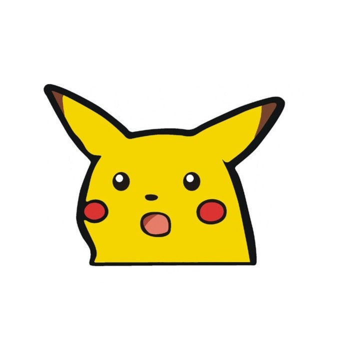 Pokemon 'Pikachu | Shocked' Vinyl Car Peeker Sticker