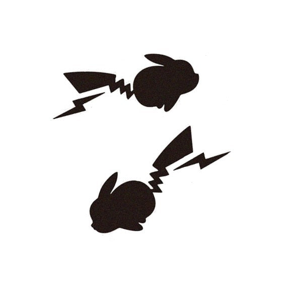 Pokemon 'Black Pikachu | Lightning' Vinyl Car Sticker