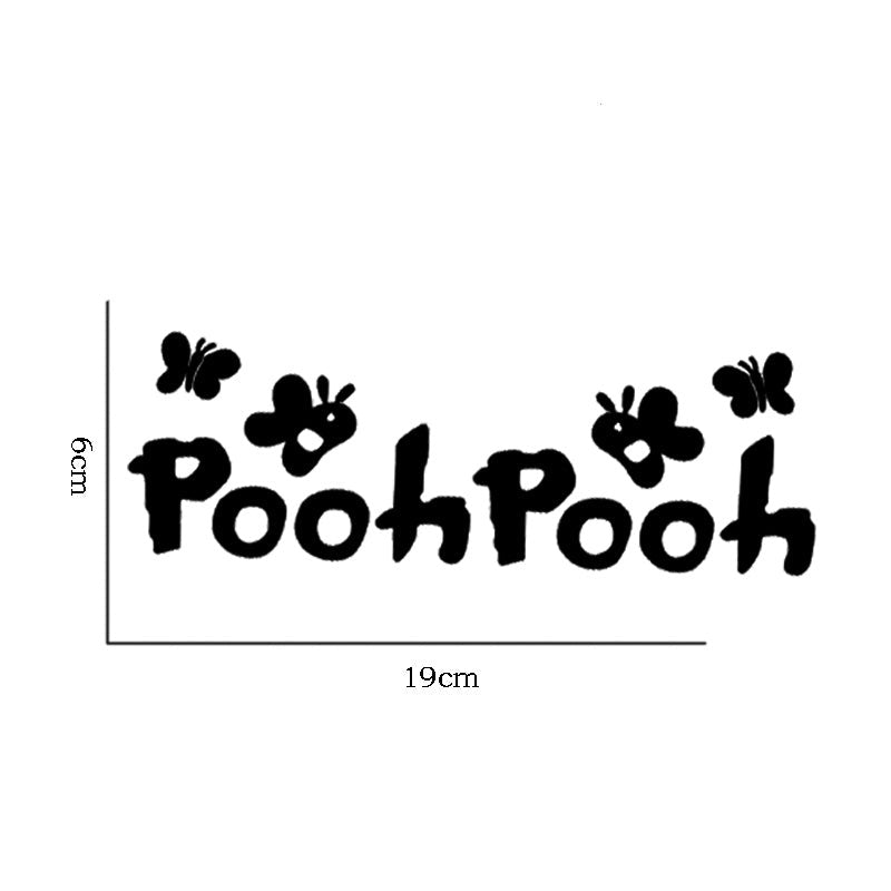 Winnie the Pooh 'Pooh Pooh | Butterflies | 2.0' Vinyl Car Sticker