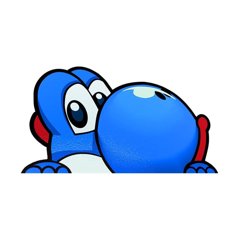 Super Mario Bros. 'Yoshi | Peeking Dinosaur | 1.0' Vinyl Car Peeker Sticker
