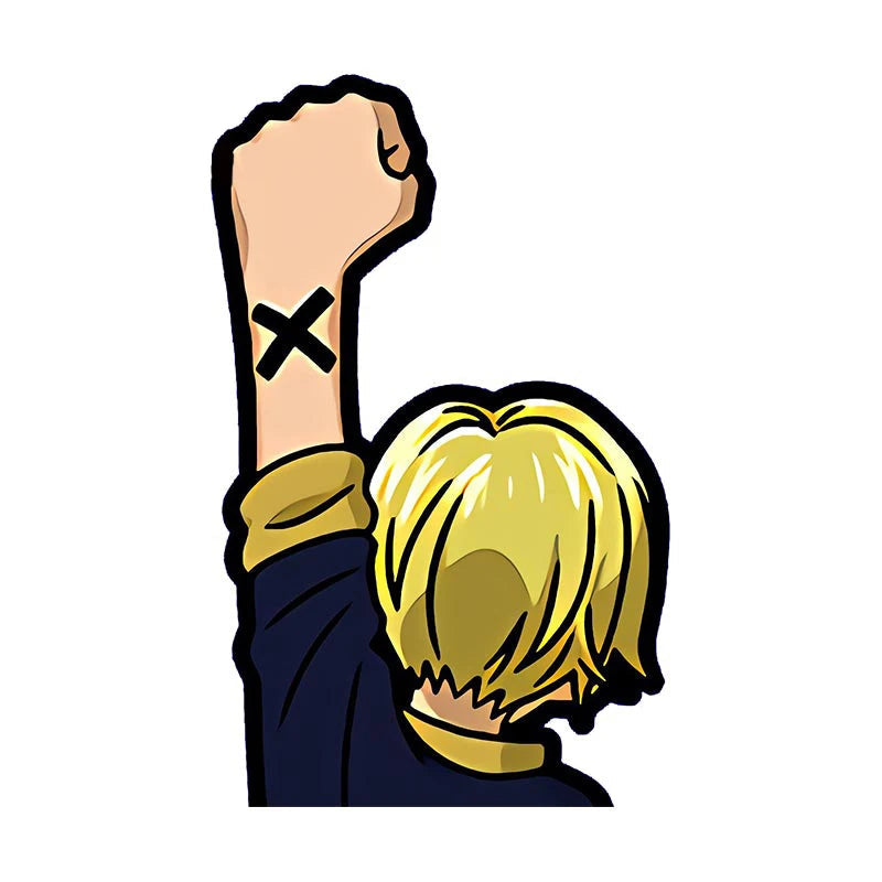 One Piece 'Vinsmoke | Raised Left Fist' Vinyl Car Sticker