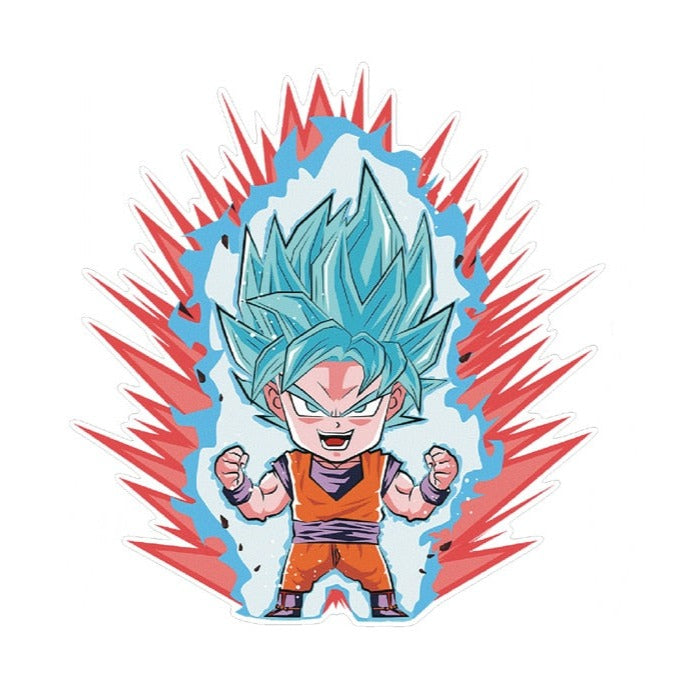 Dragon Ball Z 'Chibi Goku | Super Saiyan Blue' Vinyl Car Sticker