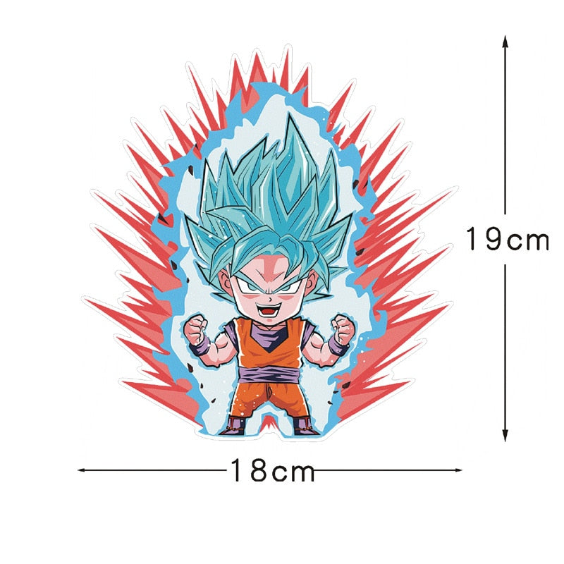 Dragon Ball Z 'Chibi Goku | Super Saiyan Blue' Vinyl Car Sticker