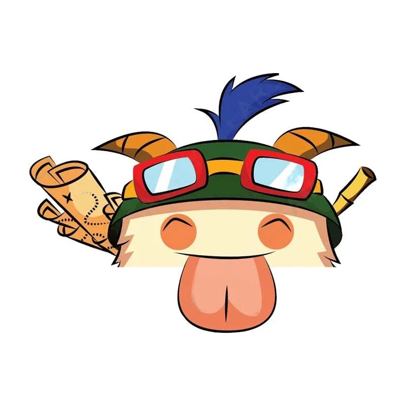 League of Legends 'Poro x Teemo' Vinyl Car Peeker Sticker