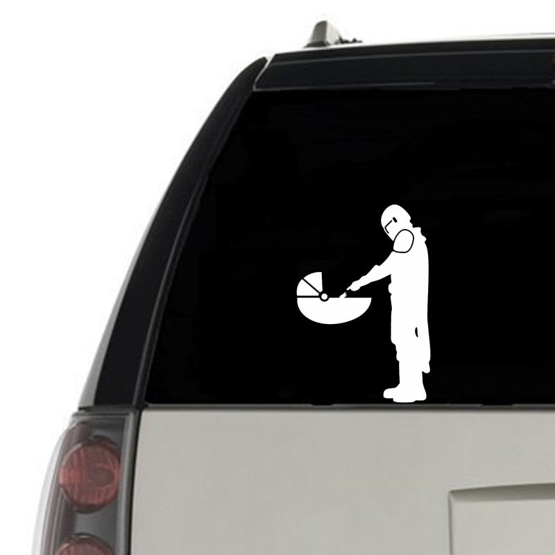Star Wars 'Mando Meet Baby Yoda' Vinyl Car Sticker