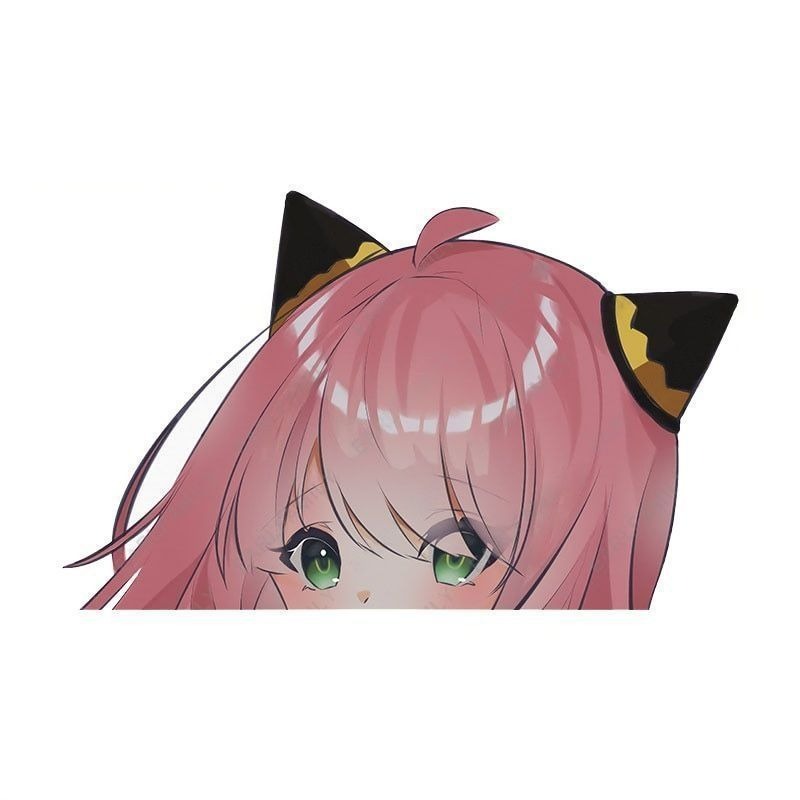 Spy × Family 'Anya Forger | Wind Hair Flip' Vinyl Car Peeker Sticker