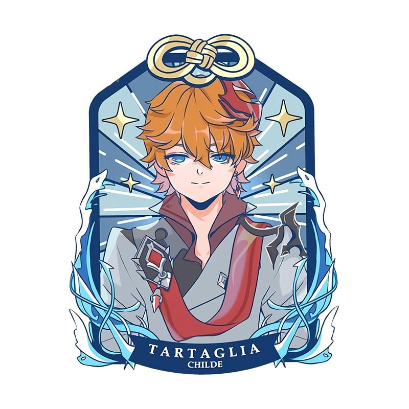 Genshin Impact 'Tartaglia | Childe' Vinyl Car Sticker