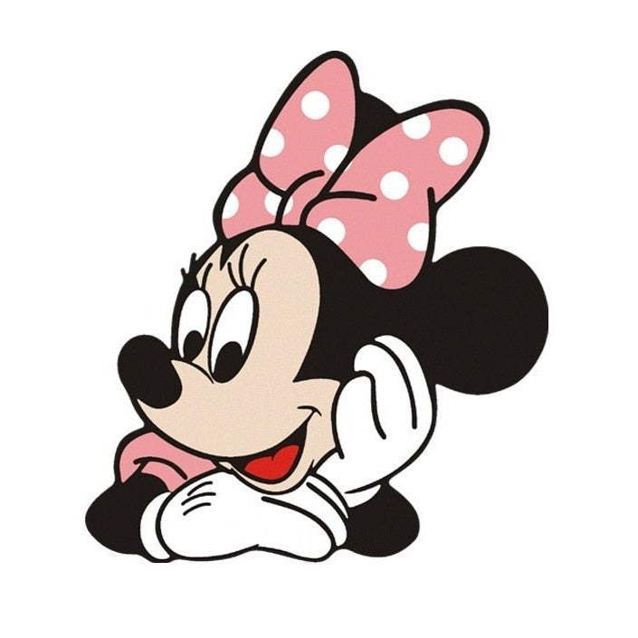 Mickey Mouse 'Minnie | Pink Polka Dot Bow' Vinyl Car Sticker
