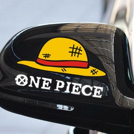 One Piece Font 'Luffy's Straw Hat' Vinyl Car Sticker