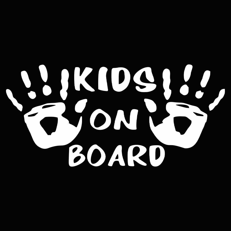Kids On Board 'Handprint' Vinyl Car Sticker