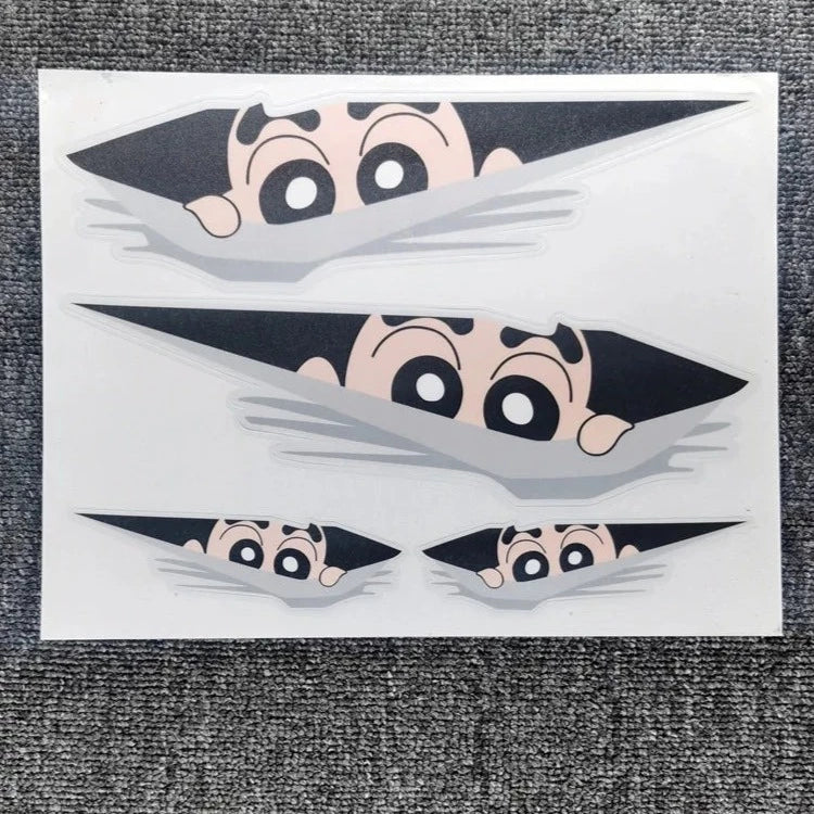 Doremon 'Gian Looking' Vinyl Car Peeker Sticker