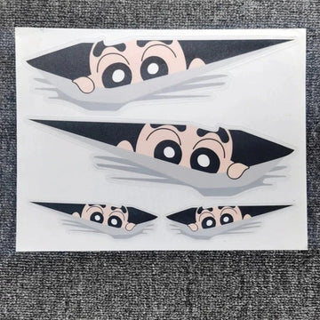 Doremon 'Gian Looking' Vinyl Car Peeker Sticker