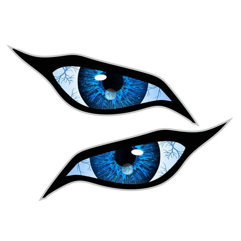 Evil Eyes 'Blue Bloodshot' Vinyl Car Sticker
