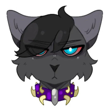 Warrior Cat 'Scourge | One Side Bangs' Vinyl Car Sticker