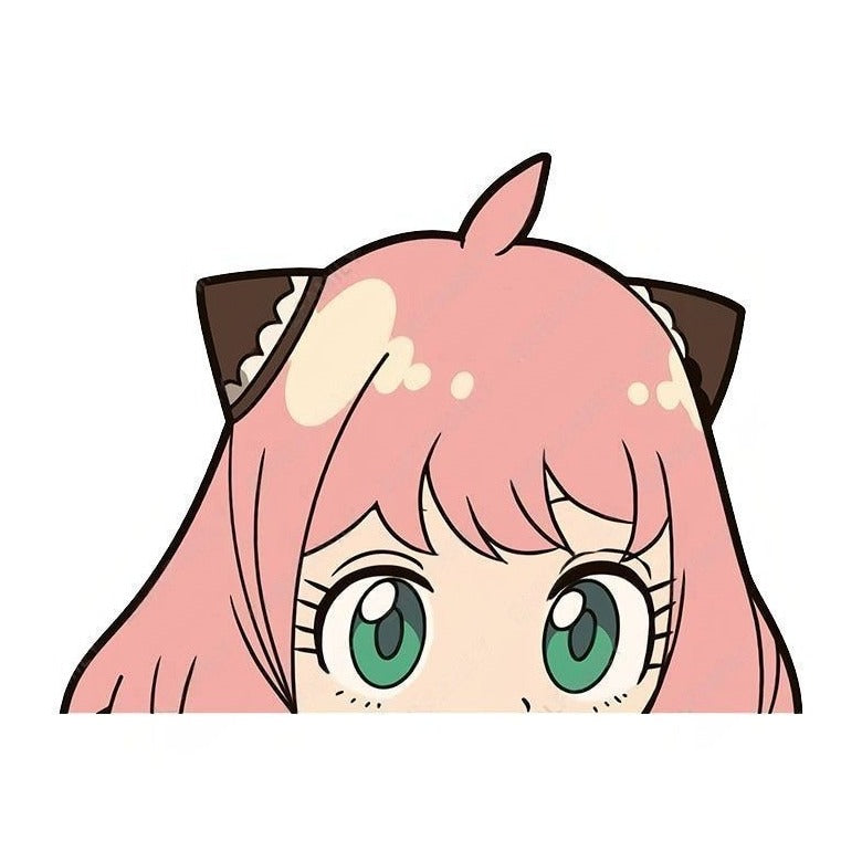 Spy × Family 'Anya Forger | Round Eyes' Vinyl Car Peeker Sticker