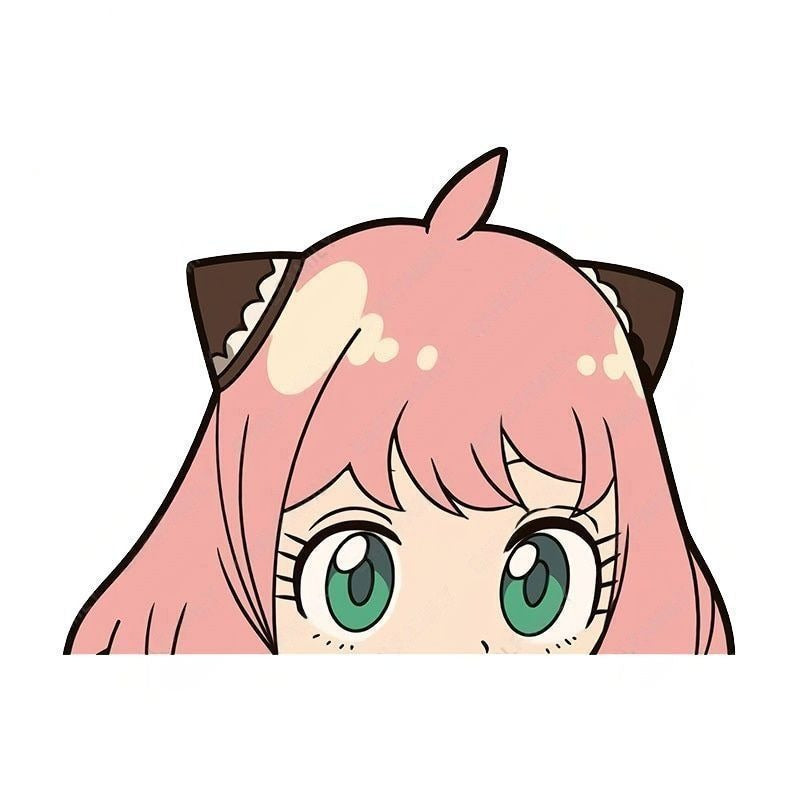 Spy × Family 'Anya Forger | Round Eyes' Vinyl Car Peeker Sticker