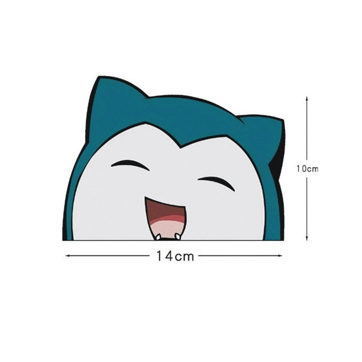 Pokemon 'Snorlax | Yawning' Vinyl Car Peeker Sticker