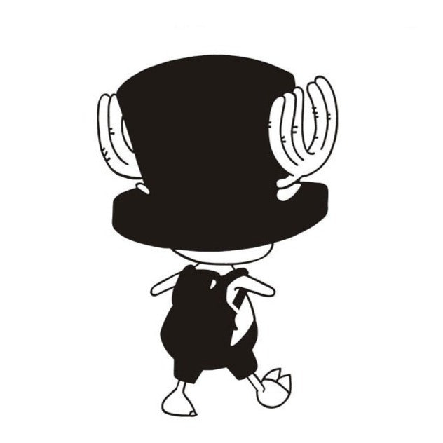 One Piece 'Tony Tony | Walking with Backpack' Vinyl Car Sticker