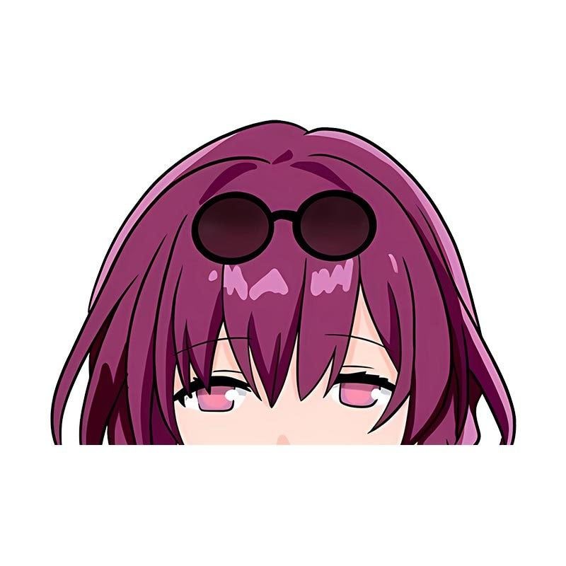 Honkai: Star Rail 'Kafka | Sad' Vinyl Car Peeker Sticker