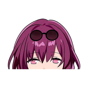 Honkai: Star Rail 'Kafka | Sad' Vinyl Car Peeker Sticker