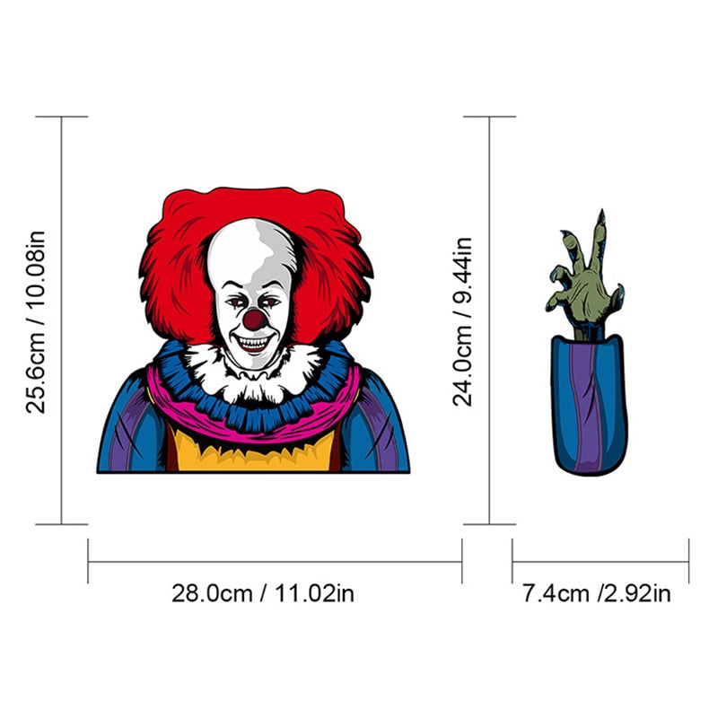 It Clown 'Pennywise | Creepy Hand' Vinyl Car Wiper Sticker