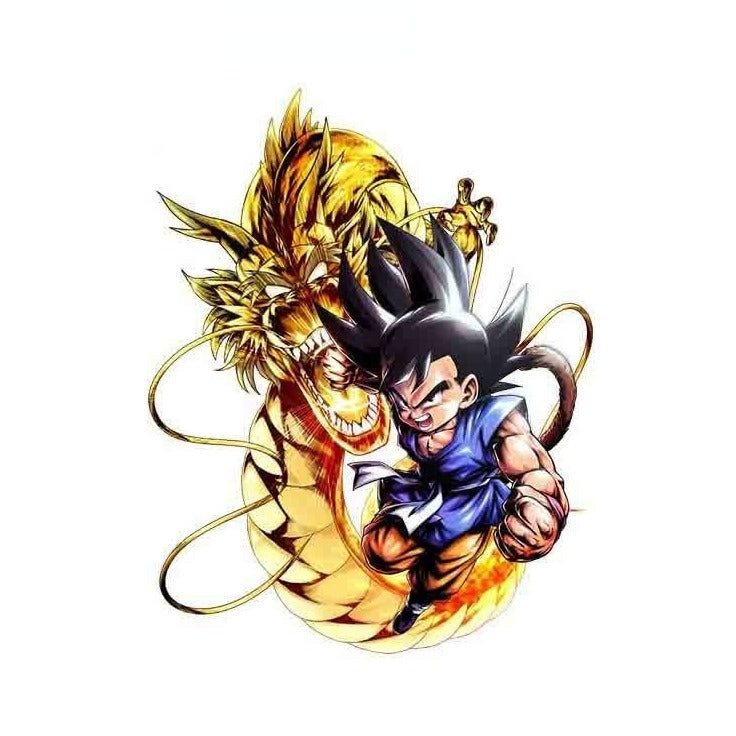 Dragon Ball Z 'Goku And Golden Dragon | Angry' Vinyl Car Sticker