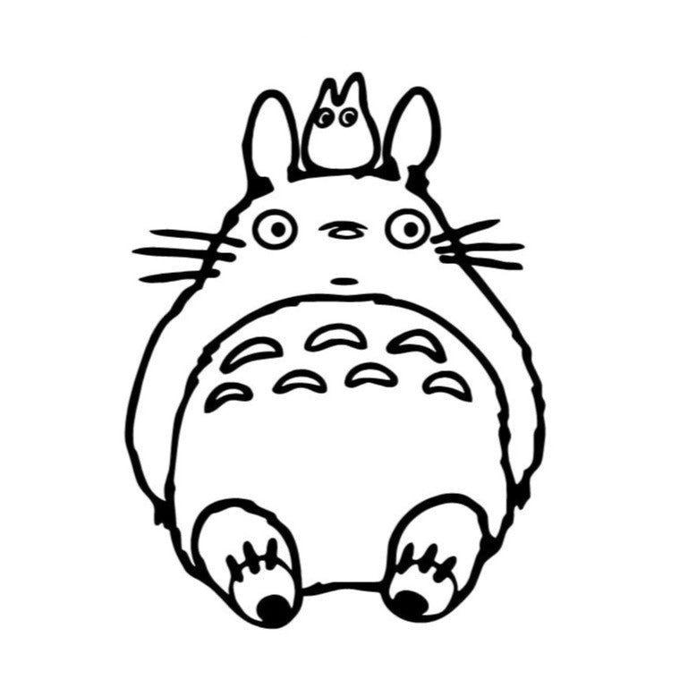 My Neighbor Totoro 'Totoro and Mini | Sitting' Vinyl Car Sticker