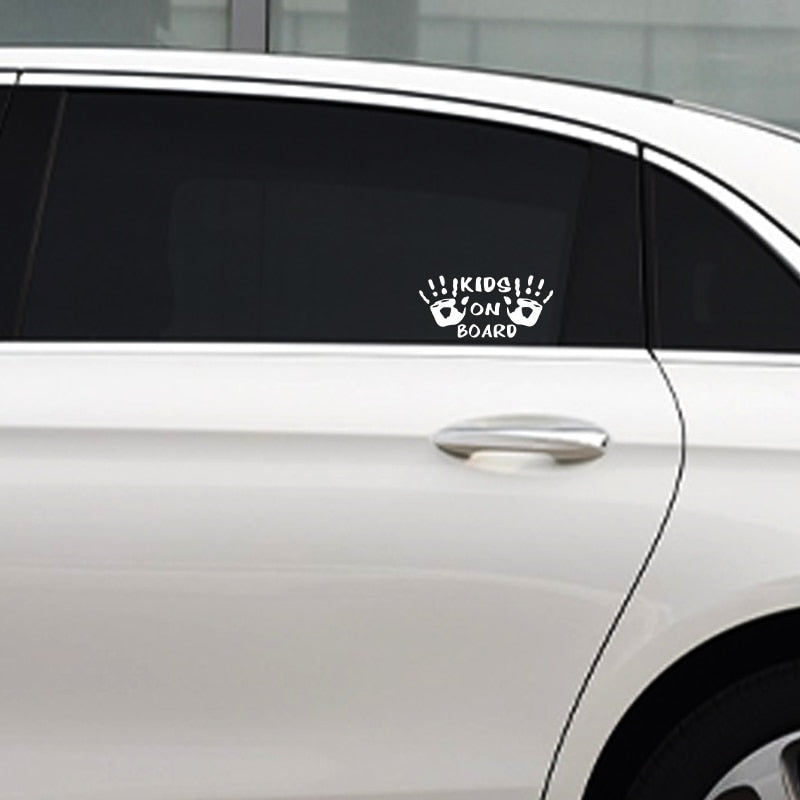 Kids On Board 'Handprint' Vinyl Car Sticker