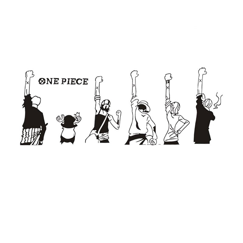 One Piece 'Casts | Raised Fist' Vinyl Car Sticker