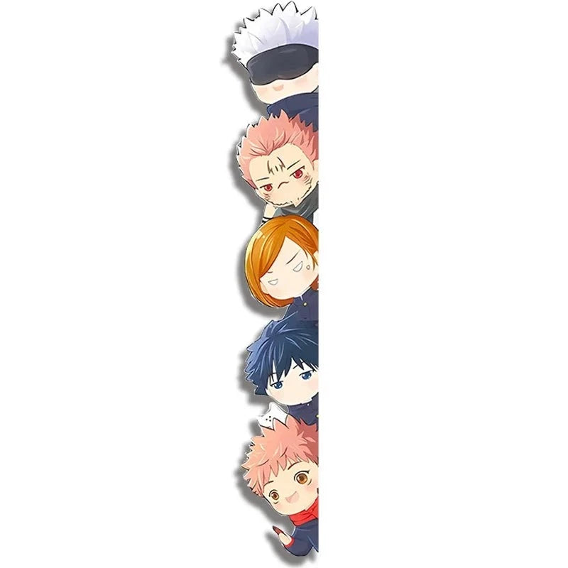 Jujutsu Kaisen 'Cute Chibi Reactions | Right Side' Vinyl Car Peeker Sticker