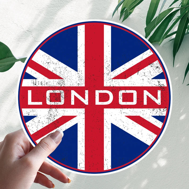 London 'Round Flag' Vinyl Car Sticker