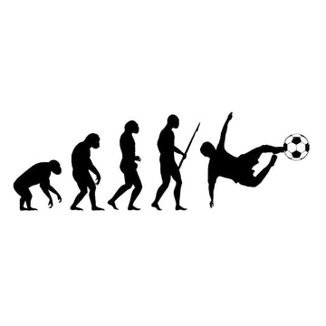 Football 'Evolution' Vinyl Car Sticker