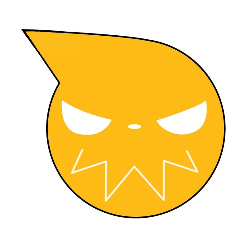Soul Eater 'Logo | Yellow' Vinyl Car Sticker