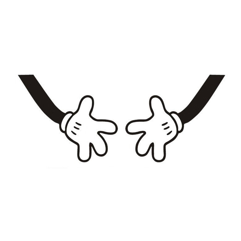 Mickey Mouse 'Mickey Hands' Vinyl Car Sticker