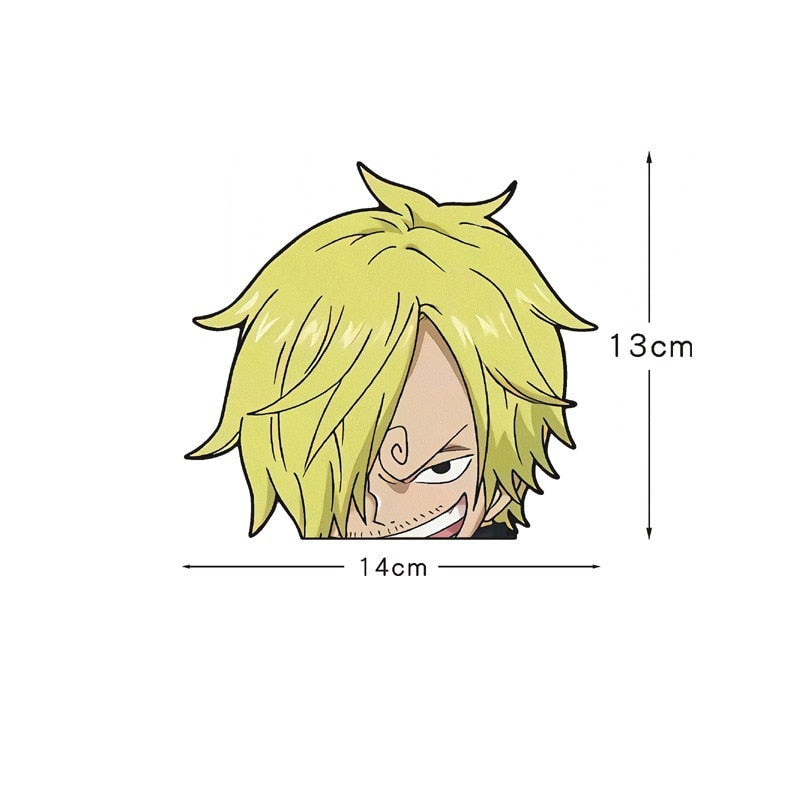 One Piece 'Vinsmoke | Smirking' Vinyl Car Peeker Sticker
