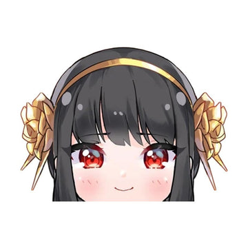 Spy x Family 'Young Yor Forger | Blushed' Vinyl Car Peeker Sticker