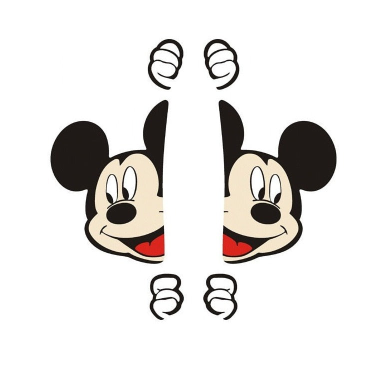 Mickey Mouse 'Mickey | Peeking' Vinyl Car Peeker Sticker