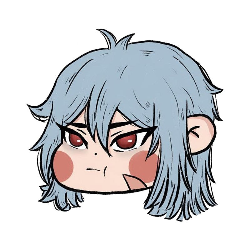 Genshin Impact 'Chibi Razor | Head' Vinyl Car Sticker